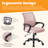 Set Of 2 Adjustable Office Chair With 360°Rotation, Height And Tilt Control,Gray-354288582