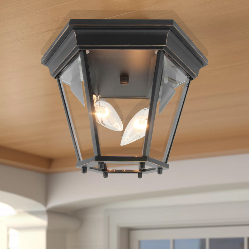 Plafonnier encastré d’extérieur 2 lumières