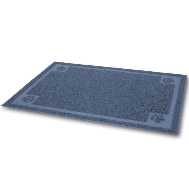 Rubber Litter Mat, Ice Blue