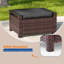 Ensemble de canapé de patio en rotin de 6 pièces avec table basse et structure robuste-1640266630