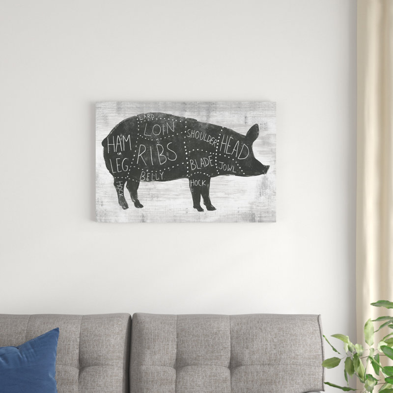 Farmhouse Butcher I, H 20 po x l 30 po x P 1,25 po
