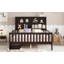 Lit plateforme en bois avec tiroirs et tablettes de rangement-1416575165-1416575164