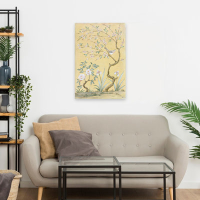 «Asian Influence and Birds Spring», art mural