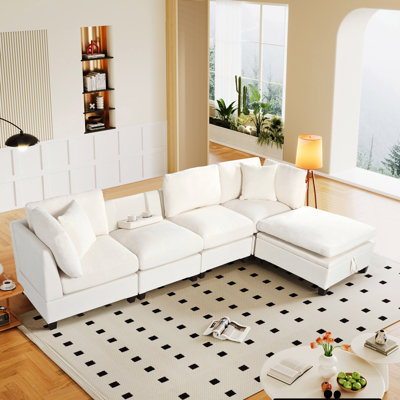 Canapé modulaire avec repose-pieds 5 pièces Zenfield