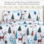 Ensemble de couette réversible Southshore Fine Linens Winter Wonderland, en microfibre doublement brossée 100 g/m², 2 pièces (1 couette et 1 taie d'oreiller), pour les fêtes, taille Twin/Twin XL.-2888254