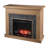 Gorkem Millwood Pines 45 " W Brown Electric Fireplace with BTU 5100