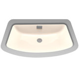 Soirée® Vitreous China Rectangular Undermount Bathroom Sink with Overflow