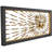 Gold Metal Coiled Ribbon Sunburst Home Gold Wall Decor with Black Frame