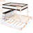 Twin Trundle Bunk Bed With White+Walnut Finish, Desk Storage And Sockets , Desk, - White/Walnut