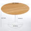 Petite table de salle à manger avec plateau rond et table basse pour le salon