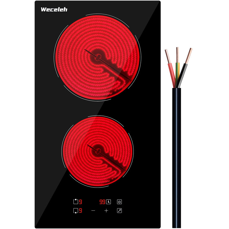 Weceleh Electric 2 Burner Cooktop (No Plug) WECD-A214