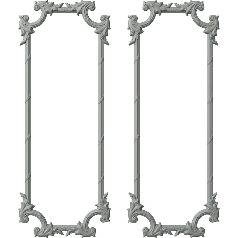 Tirana Panel Moulding Ki, 28"W x 72"H, Double