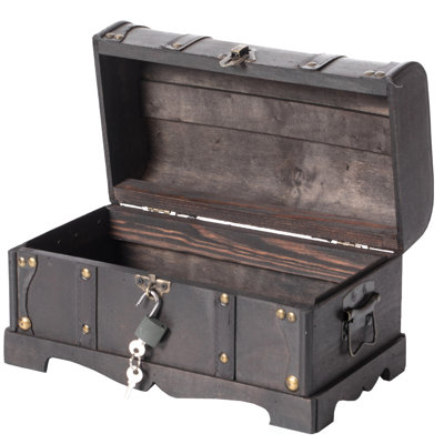 Kiger 1 Piece Solid Wood Wicker Trunk