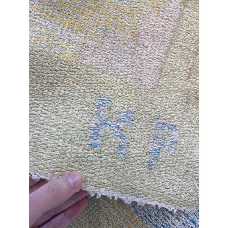 Vintage One-of-a-Kind Rectangle 4'8" X 8'1" Area Rug