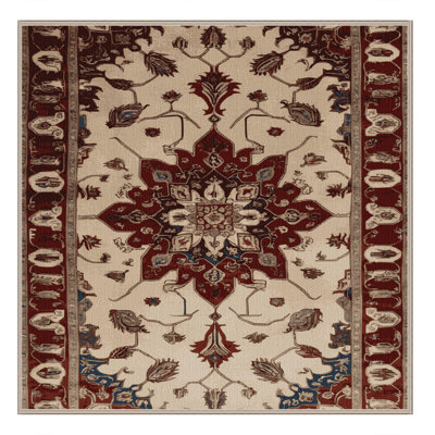 Machine Washable Persian Brown Area Rug