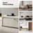 Delorise Modern 48.5”W Side-Opening Storage Bench With Padded Cushion And Solid Wood Legs-1290127409