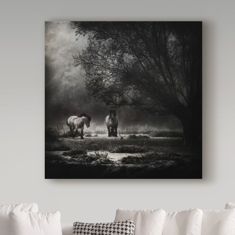 «Under The Willow Tree» par Sasun, reproduction de photo sur toile tendue, H 24 po x l 24 po x P 2 po