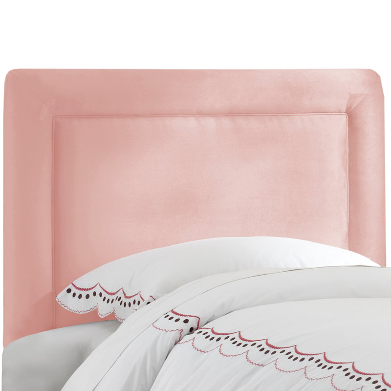 Tête de lit à panneau tapissier Rowberrow, Simple, Rose clair
