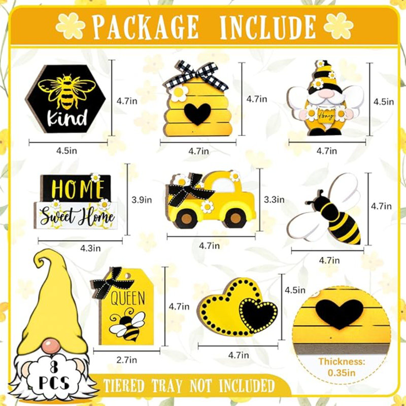 Bee Tiered Tray Decor