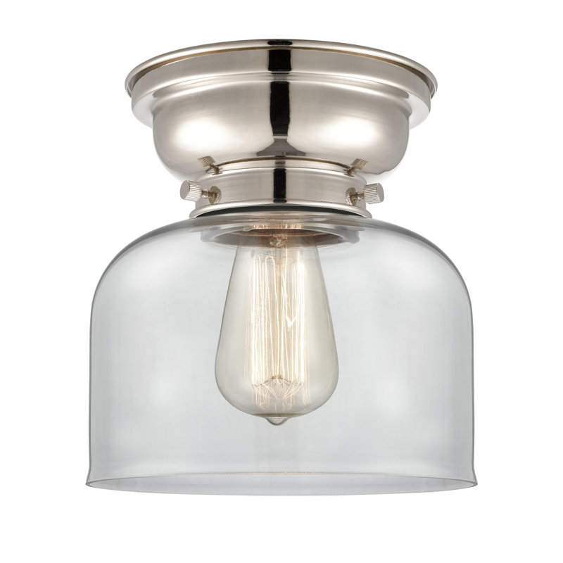 Plafonnier encastré 8 lumières Moody, Transparent, Nickel poli, Ampoule DEL 6 watts Vinage