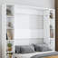 Grand lit escamotable avec conception pliable et armoire de rangement pour des solutions peu encombrantes et plus de confort