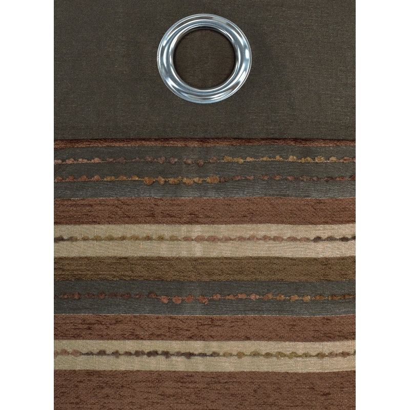 Jarrell Curtain, Dark Brown, 225cm Width
