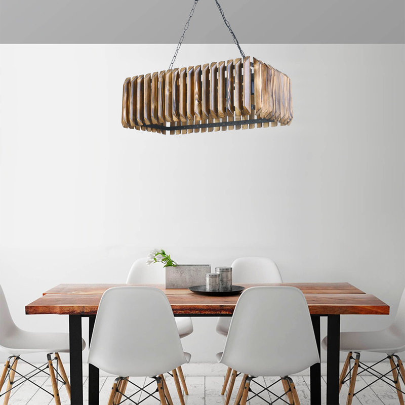 Bachar 5 - Light Black Square/Rectangle Pendant