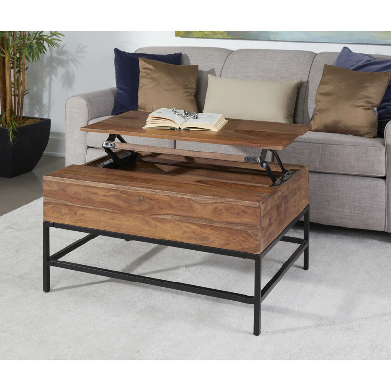 Solid Wood Top Coffee Table