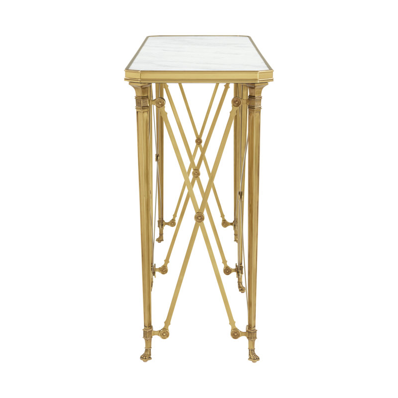 Spencer London 64'' W Marble Console Table
