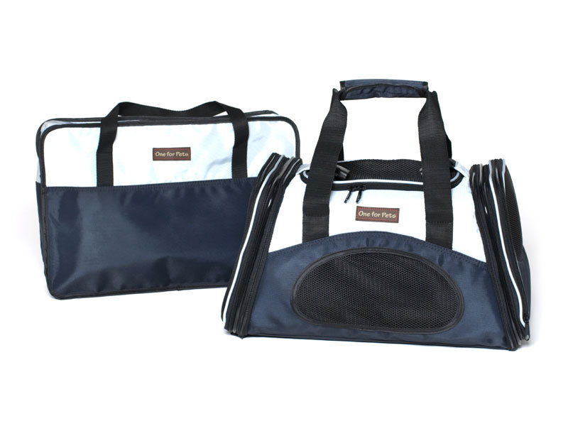 Sac de transport pour animaux extensible "The One Bag", Petit (H 9 po x l 9 po x P 21,5 po), Bleu marine