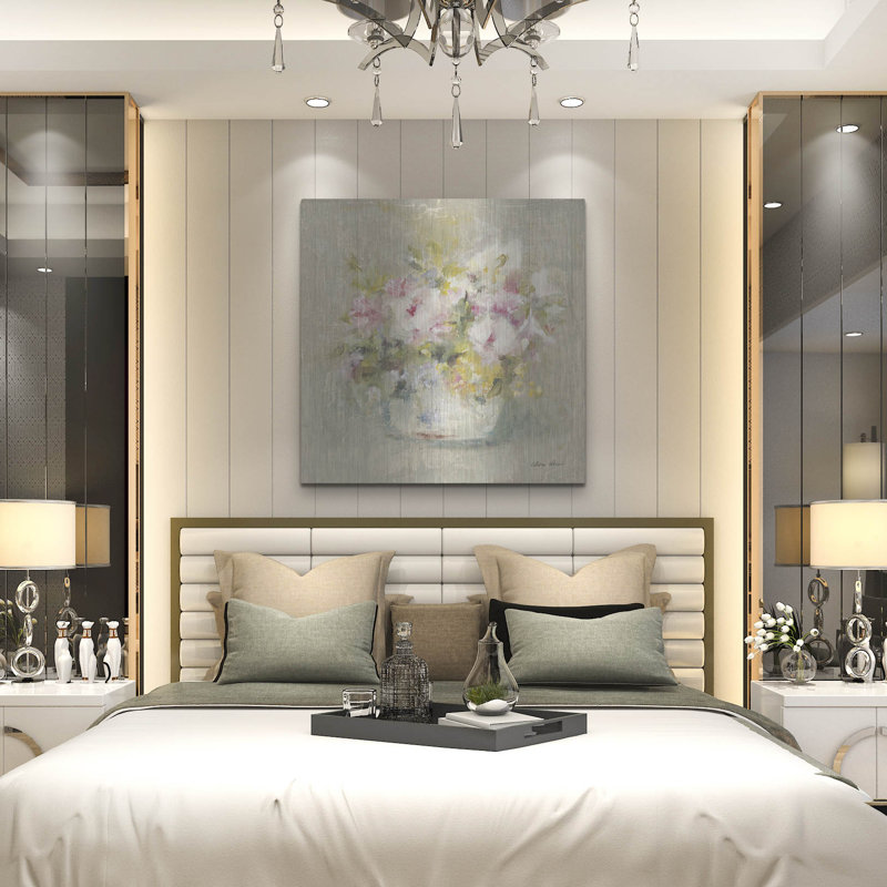 Art mural en métal Latitude Run® «Mini Summer Garden Bouquet 3» par Cheri Blum, H 36 po x l 36 po