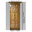 Porte pliante en bois d'aulne 32 po x 84 po avec quincaillerie coulissante en bois