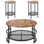 Ensemble de 3 tables basses avec tablette