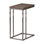 Industrial Style Snack Table With Folding Feature - Grey And Black Weathered Metal Base Home Decor Addition