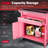 8 Drawers Rolling Tool Chest, 2-in-1 Detachable Metal Tool Cabinet with Lockable Wheels-507109357