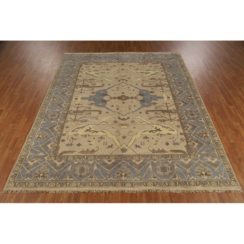 Tapis indien en laine Camel Oushak 8 x 10