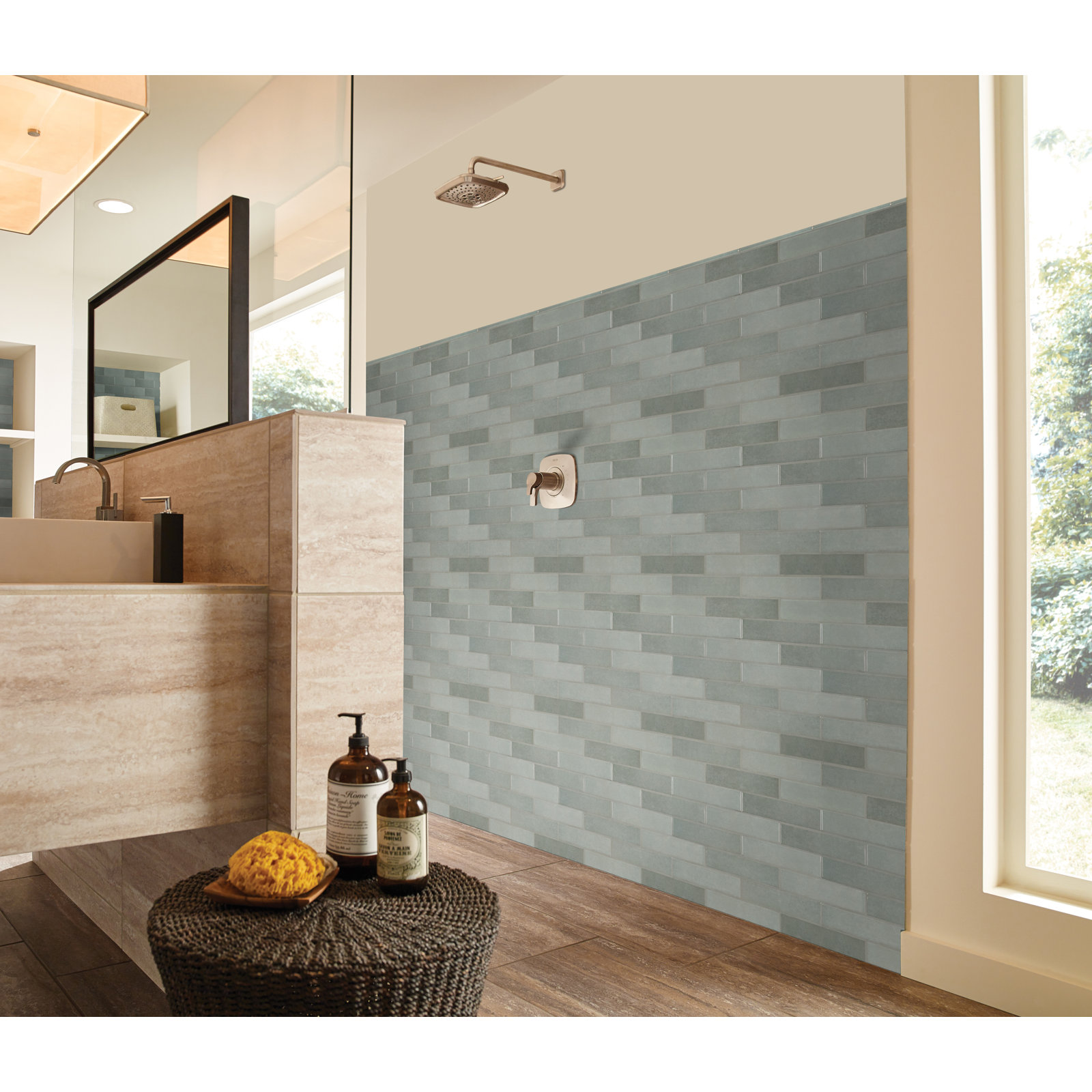 Renzo Quarter Round Tile Trim, Jade
