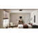 Flush Mount Ceiling Light With Metal Shade And Glass Diffuser