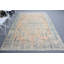 Grand tapis turc Oushak rétro avec un design orange moderne pour la décoration de la chambre à coucher