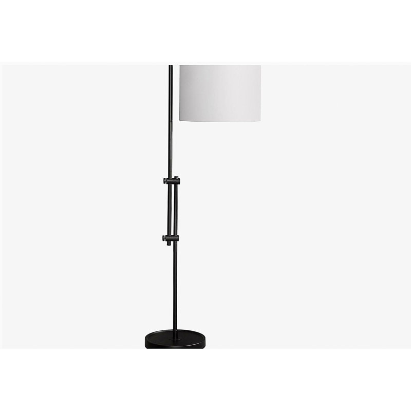 Lighting, 63"h, floor lamp, brass metal, ivory/cream color shade, modern style, Gold