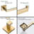 Bath Hardware Set 5-Piece Towel Bar, Toilet Paper Holder Towel Ring Towel Hooks Bathroom Accessories Set In Brushed Gold-121793985