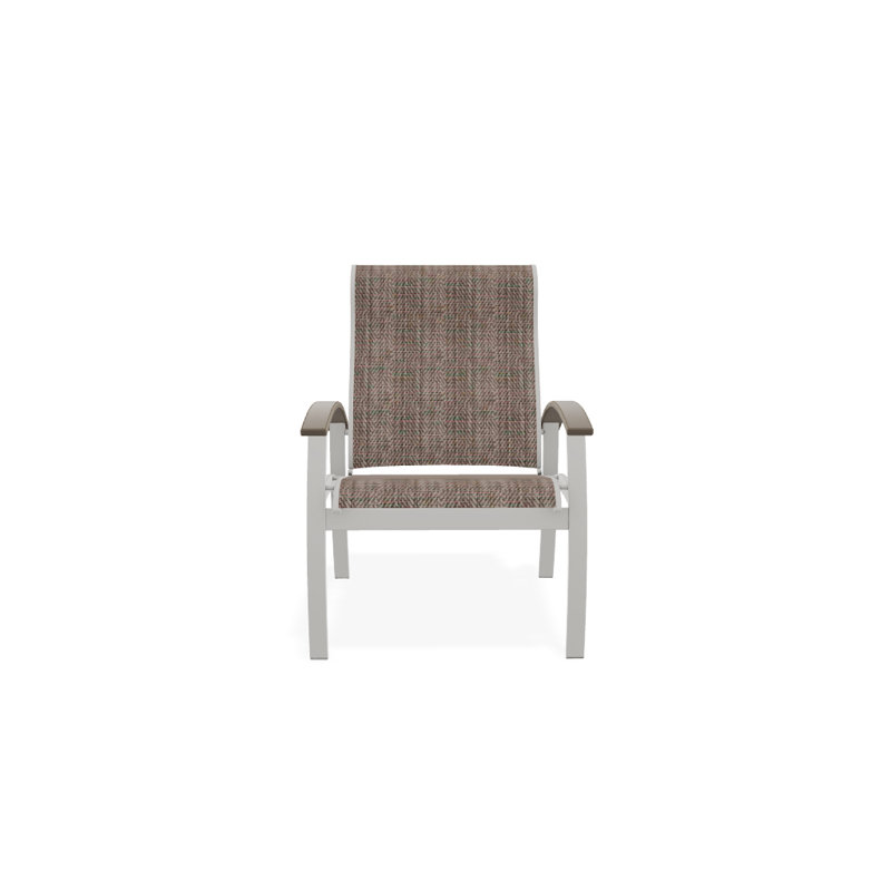 Chaise de patio Askar, Désert, Taupe Harper Sunbrella®, Neige texturée