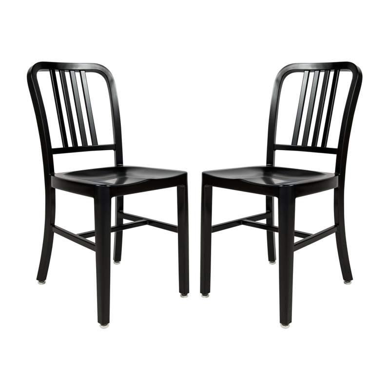 Chaise de patio d'extérieur Hitchcock, Noir