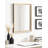 Sherita Metallic Rectangle Bathroom Wall Mirror-755098453-755098454