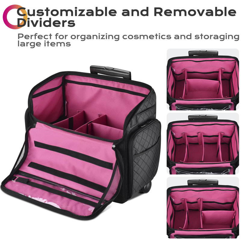 Nasiya Fabric 4 Compartment Makeup Organizer
