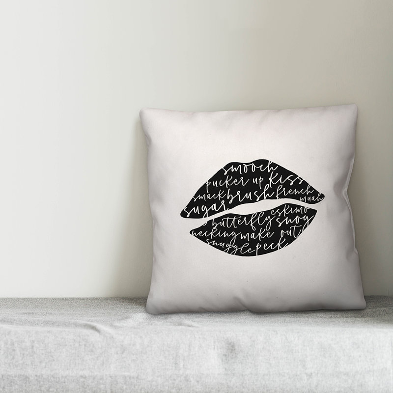 Throw Pillow, 20"H x 20"W, Black
