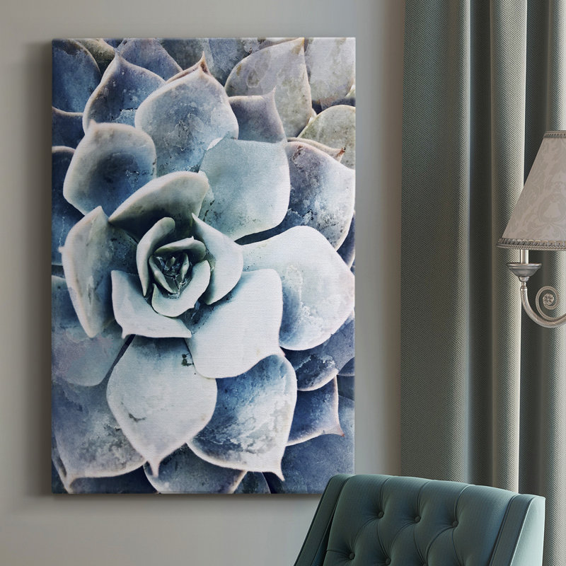 Toile tendue avec châssis de qualité supérieure Pastel Succulent Beauty III - Prêt à être accroché