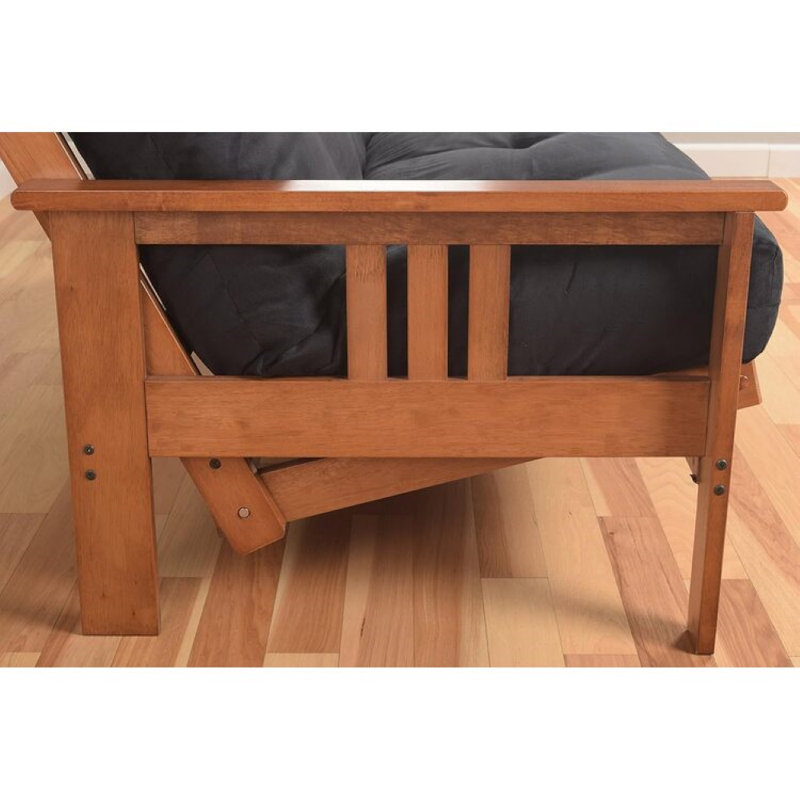 Frame with Mattress - Futon Frame with Mattress, Straight Arm, Versatile and Convertible Design Futon Frame for All Spaces