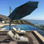 Grand parasol de patio en porte-à-faux carré 10 pi avec rotation à 360 °