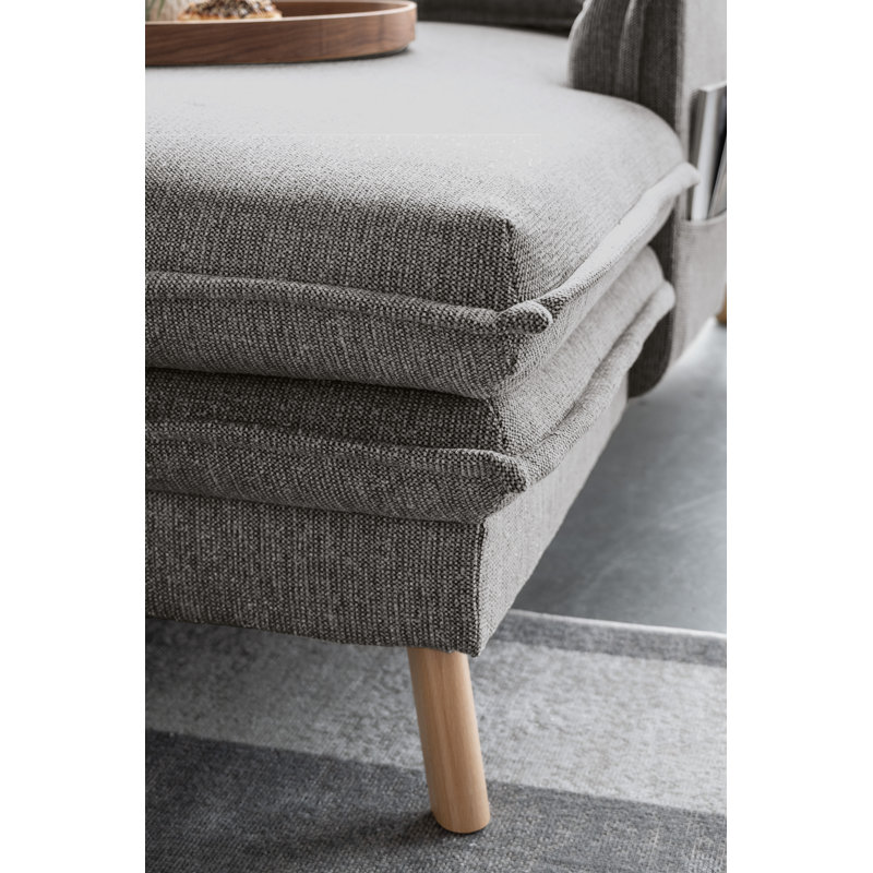 Charming Charlie Limited 8 Seater Sofa Bed, Left facing, Sand Grey